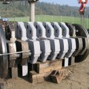 Crusher rotor – CNC horizontal boring machine; dynamic balancing; coaxial boring